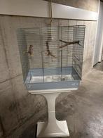 Grote vogel kooi met  toebehoren, Ophalen of Verzenden, Zo goed als nieuw, Metaal, Vogelkooi
