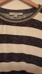 Comma maat 44 roomwit/ donkergrijs, Kleding | Dames, T-shirts, Ophalen of Verzenden, Zo goed als nieuw, Maat 42/44 (L), Grijs