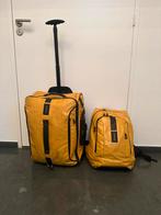 Samsonite rolkoffer met bijpassende rugzak, Ophalen, Gebruikt, 20 tot 30 cm, Geel