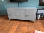 GERESERVEERD     TV meubel locker kast, Ophalen, Gebruikt, 100 tot 150 cm, Metaal