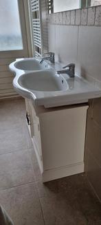 Dubbele wasbak Sphinx, Huis en Inrichting, Ophalen, Gebruikt, 100 tot 150 cm, Minder dan 100 cm