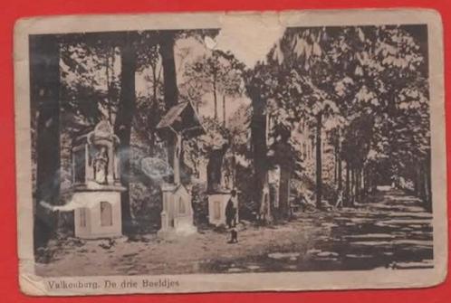 Valkenburg - De drie Beeldjes - 1937 (pst.st. Valkenburg), Verzamelen, Ansichtkaarten | Nederland, Gelopen, Limburg, 1920 tot 1940