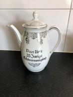 TEAB Grote thee-/koffiepot 25 jarig huwelijk oud, Antiek en Kunst, Ophalen of Verzenden