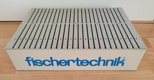 Fischertechnik opbergdoos, bouwplaat en statica hoeksteunen, Kinderen en Baby's, Speelgoed | Bouwstenen, Gebruikt, Overige merken