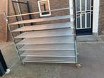 Vintage Industrieel brood Rek op Wielen, Ophalen