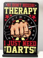 Darts therapy , metalen tekstbord (Old Look), Printer29Coevorden, Nieuw, Ophalen of Verzenden, Pand50