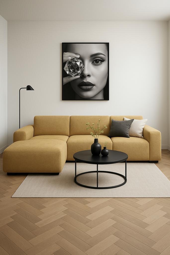 Beige Hoekbank - Comfortabel en Stijlvol!, Huis en Inrichting, Banken | Bankstellen, Gebruikt, Hoekbank, Vierpersoons of meer