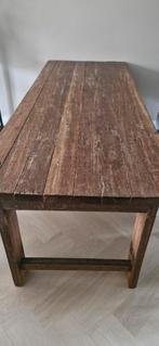 Houten eettafel, Huis en Inrichting, Ophalen, 200 cm of meer, 50 tot 100 cm, Zo goed als nieuw