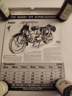 Oldtimer motor Riders superkalender 1978 Mancave, Ophalen of Verzenden, Zo goed als nieuw