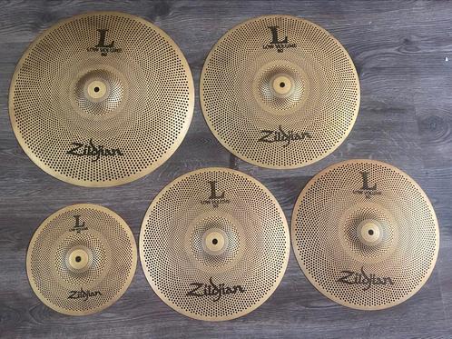 Zildjan L80 Low Volume 468 set + 10” Splash, Paiste, Tama, Muziek en Instrumenten, Drumstellen en Slagwerk, Gebruikt, Overige merken