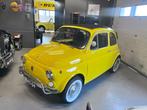 Fiat 500 Lusso de luxe Yellow, Auto's, Achterwielaandrijving, Gebruikt, 499 cc, Bedrijf
