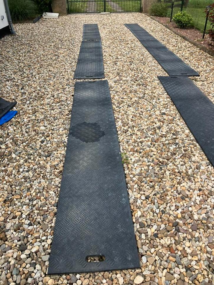 Rijplaten te huur, Doe-het-zelf en Verbouw, Platen en Panelen, Gebruikt, Ophalen of Verzenden