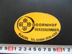 sticker nijkerk doornhof verzekeringen, Verzamelen, Ophalen, Zo goed als nieuw, Bedrijf of Vereniging