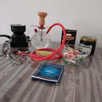 Tafel glazen Shisha met toebehoren, Verzamelen, Ophalen of Verzenden, Zo goed als nieuw, (Water)pijp