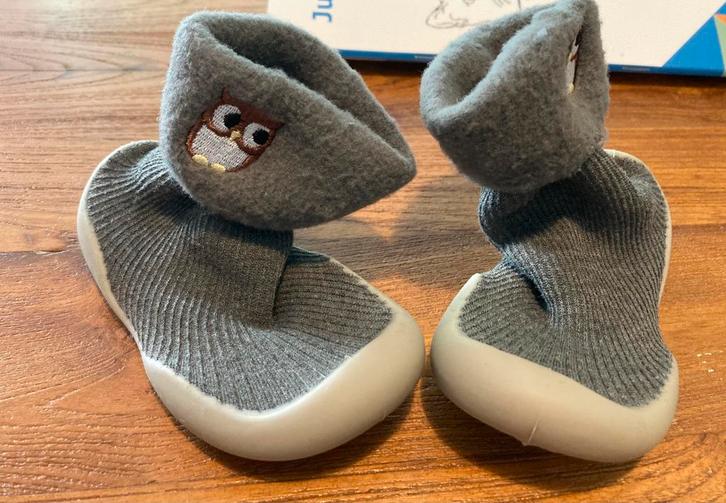 Barefoot Tibatoes sockboots 22/23, Kinderen en Baby's, Babykleding | Schoentjes en Sokjes, Zo goed als nieuw, Jongetje of Meisje