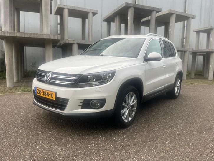 Volkswagen Tiguan 1.4 TSI Sport&Style 2012 Wit, Auto's, Volkswagen, Bedrijf, Tiguan, Dakrails, Elektrische buitenspiegels, Elektrische ramen