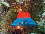Zeldzame IKEA SOLVINDEN Hanglamp Oranje/Blauw, 25 tot 50 cm, Blauw, Rond, Ophalen of Verzenden