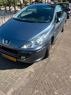 Peugeot 307 1.6 16V CC 2005 Grijs - airco - cabrio - APK, Auto's, Peugeot, Stof, Zwart, 4 cilinders, Cabriolet