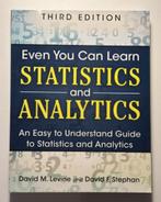Even You Can Learn Statistics and Analytics, Boeken, Studieboeken en Cursussen, Ophalen of Verzenden, Beta, Zo goed als nieuw