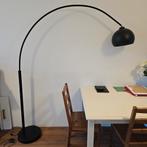 Zwarte Booglamp - Stijlvolle Vloerlamp, Huis en Inrichting, Lampen | Vloerlampen, Ophalen, 200 cm of meer, Zo goed als nieuw, Metaal