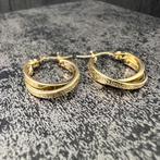 14 karaats gouden oorbellen versace model, Sieraden, Tassen en Uiterlijk, Oorbellen, Ophalen of Verzenden, Zo goed als nieuw, Goud