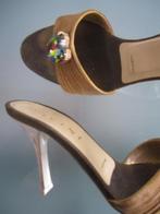 GRATIS VERZENDEN | VINCINI sexy bruine slippers 35, Slippers, Bruin, Verzenden, Nieuw