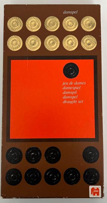 Damspel van Jumbo Bord is 36 x 36 cm COMPLEET beschikbaar voor biedingen