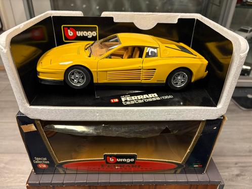 1:18 burago Ferrari Testarossa 1984, Hobby en Vrije tijd, Modelauto's | 1:18, Gebruikt, Auto, Bburago, Ophalen of Verzenden