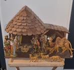 Prachtige Vintage Italiaanse Kerststal met Beeldjes, Diversen, Kerst, Ophalen of Verzenden, Zo goed als nieuw