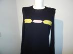 Gianni Versace designer vintage jurk abstracte look IT 42, Verzenden, Zwart, Zo goed als nieuw, Maat 36 (S)