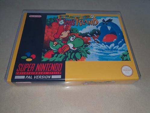Yoshi's Island Super Mario World 2 SNES Game Case, Spelcomputers en Games, Games | Nintendo Super NES, Zo goed als nieuw, Verzenden