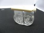 Peper en Zout stel glas met schuifje, Ophalen of Verzenden