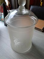 Glazen koekjes- snoepjespot met Bergse geit, Ophalen, Zo goed als nieuw