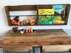 Wandrek teakhout Decoratief. Fotos,boeken,verzamelingen., Huis en Inrichting, Woonaccessoires | Wandplanken en Boekenplanken, Ophalen