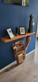 Teak houten schapje, Huis en Inrichting, Woonaccessoires | Wandplanken en Boekenplanken, Ophalen, Gebruikt