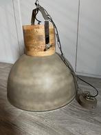 Lamp hout landelijk industrieel betonlook, Ophalen, Zo goed als nieuw, Hout