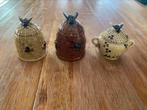 3 x vintage keramieken honingpot honing Meli imker bijen, Ophalen of Verzenden