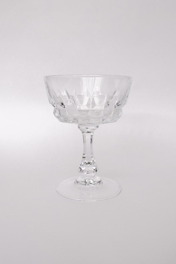 Vintage Opera Champagne Coupe Glazen 2 Stuks, Verzamelen, Glas en Borrelglaasjes, Gebruikt, Borrel- of Shotglas, Ophalen of Verzenden