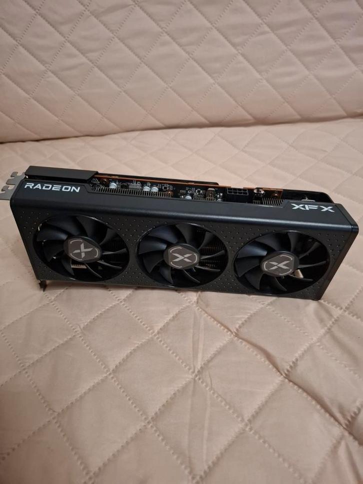 AMD Radeon RX 7600 XFX Black Edition 8GB, Computers en Software, Videokaarten, Zo goed als nieuw, AMD, PCI-Express 4.0, GDDR6