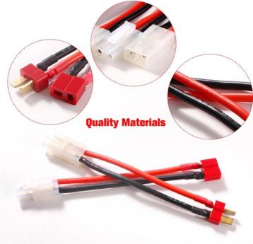 YIXISI 4 stuks compatibele Tamiya naar Deans T-adapterkabel beschikbaar voor biedingen