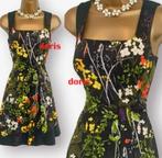 bloemen jurk Karen Millen maat 10/38 oksel tot oksel 43 cm t, Maat 38/40 (M), Karen Millen, Blauw, Ophalen of Verzenden