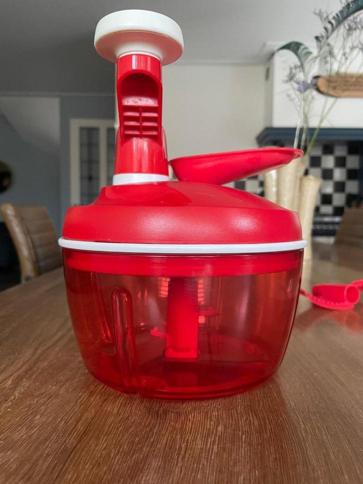 Tupperware super Chef met draai handvat, Huis en Inrichting, Keuken | Tupperware, Zo goed als nieuw, Overige typen, Rood, Ophalen
