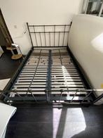 Ledikant- antraciet grijs - 140x200, Huis en Inrichting, Slaapkamer | Bedden, Ophalen, Gebruikt, Tweepersoons, 140 cm