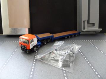 940 herpa man f90 universal paderborn dieplader 1:87 truck beschikbaar voor biedingen
