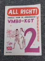 All Right! Engels voor onderbouw VMBO-KGT work-/textbook 2, Ophalen of Verzenden, VMBO, Engels