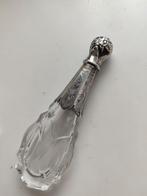 Zilver /kristal antieke parfum flesje, Ophalen of Verzenden, Zilver