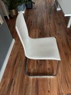 Witte, uitschuifbare eethoek met 6 stoelen, Ophalen, Gebruikt, Wit, Vijf, Zes of meer stoelen