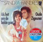 Songfestival 1972 Sandra & Andres  Als Het Om De Liefde Gaat, Verzenden, 7 inch, Single, Zo goed als nieuw