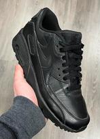 Nike Air Max 90 leather black sneakers - Maat 38, Zwart, Nike, Ophalen of Verzenden, Sneakers of Gympen