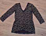 Object Top - Zwart/Zilver - Maat XS, Maat 38/40 (M), Zwart, Object, Nieuw